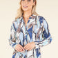 Silver Foil Abstract Blouse