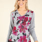 Floral Super Soft Knit Top