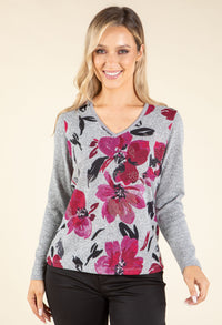 Floral Super Soft Knit Top