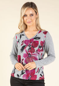 Floral Super Soft Knit Top