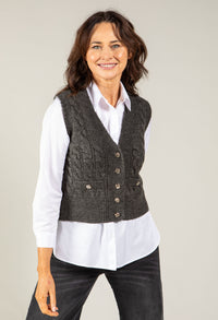 Adare Cable Knit Waistcoat