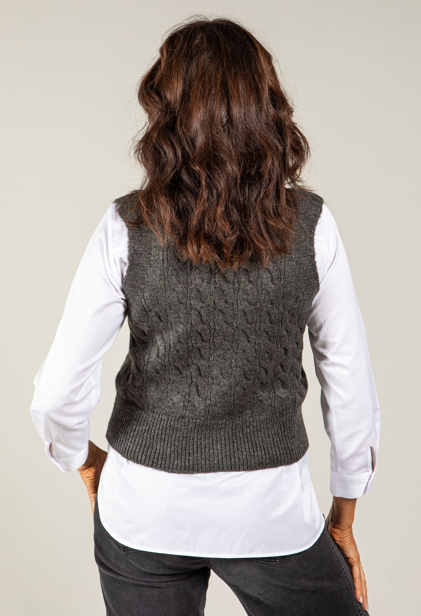 Adare Cable Knit Waistcoat