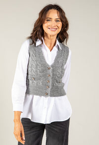 Adare Cable Knit Waistcoat