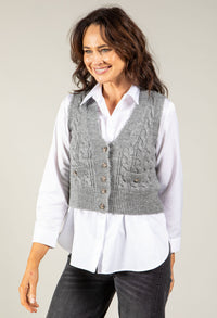Adare Cable Knit Waistcoat