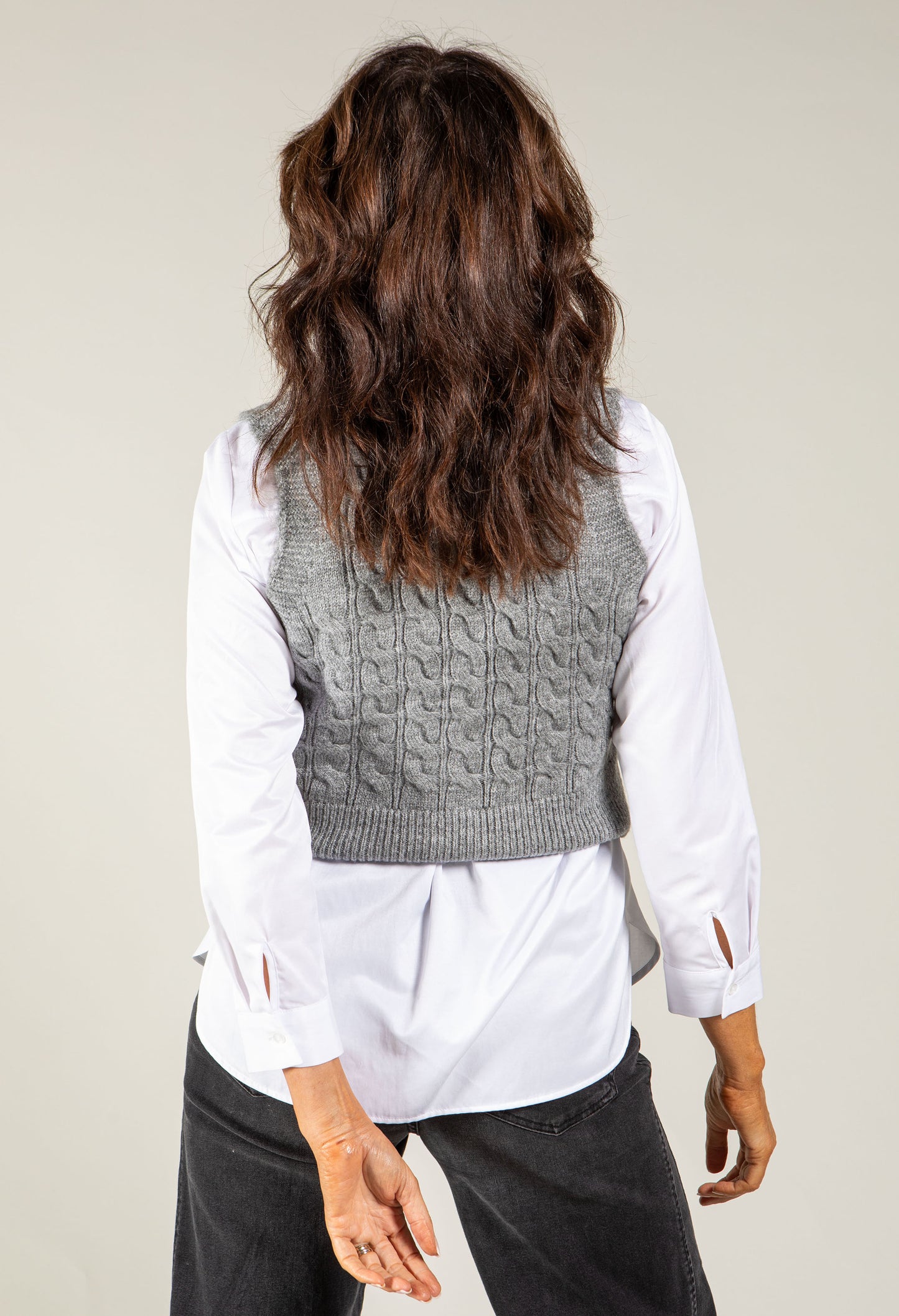 Adare Cable Knit Waistcoat