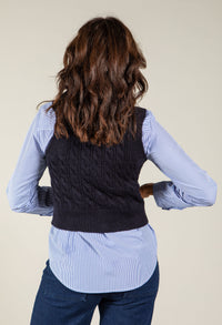 Adare Cable Knit Waistcoat