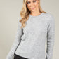 Scalloped Neck Bobble Knit Jumper