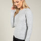 Scalloped Neck Bobble Knit Jumper