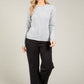 Scalloped Neck Bobble Knit Jumper