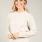 Scalloped Neck Bobble Knit Jumper