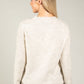 Scalloped Neck Bobble Knit Jumper