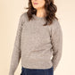 Bobble Detail Cable Knit Jumper