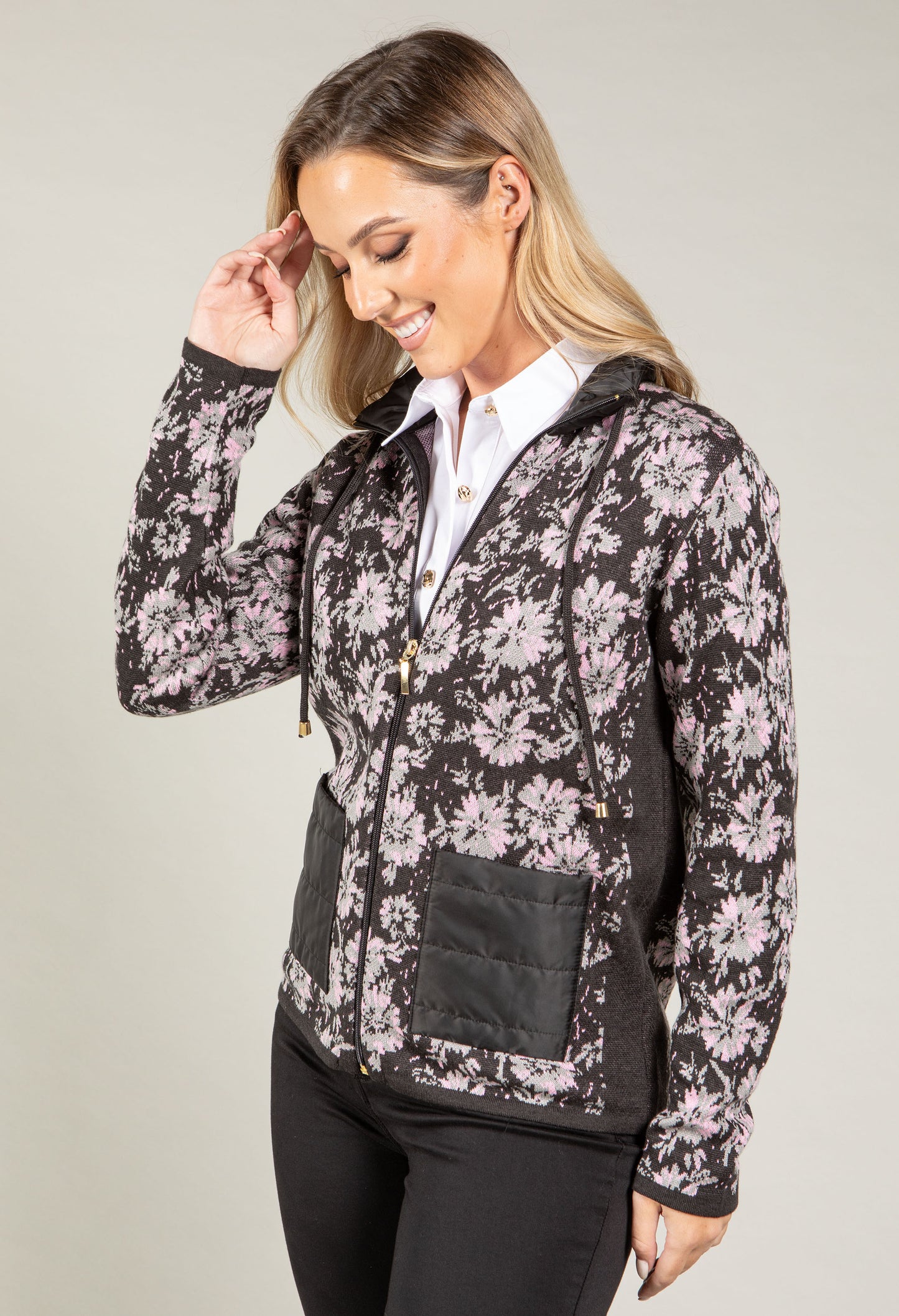 Modena Floral Zip-Up Jacket