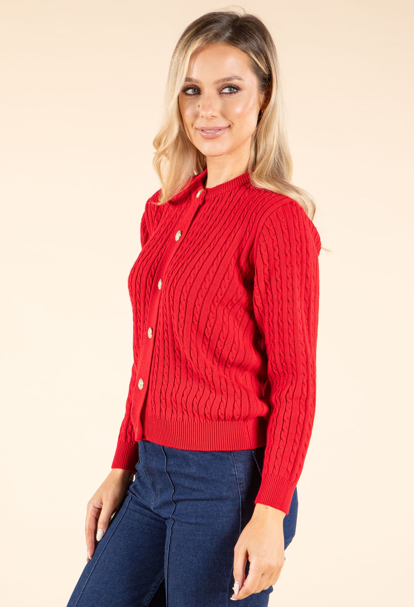 Goldy Cable Knit Cardigan