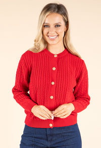 Goldy Cable Knit Cardigan