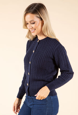 Goldy Cable Knit Cardigan