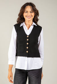 Alba Gold Button Waistcoat