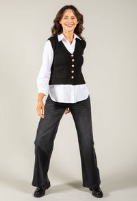 Alba Gold Button Waistcoat