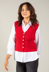 Alba Gold Button Waistcoat