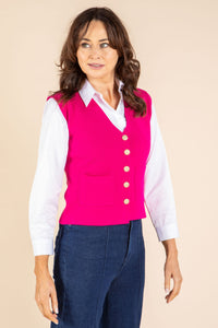 Alba Gold Button Waistcoat
