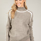 Ami Contrast Knit Jumper
