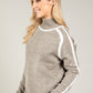 Ami Contrast Knit Jumper