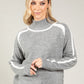 Ami Contrast Knit Jumper