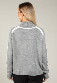 Ami Contrast Knit Jumper