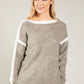 Contrast Knit Jumper