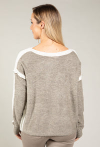 Contrast Knit Jumper