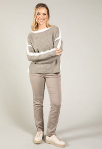 Contrast Knit Jumper