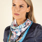 Floral Print Satin Touch Scarf