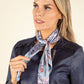 Floral Print Satin Touch Scarf