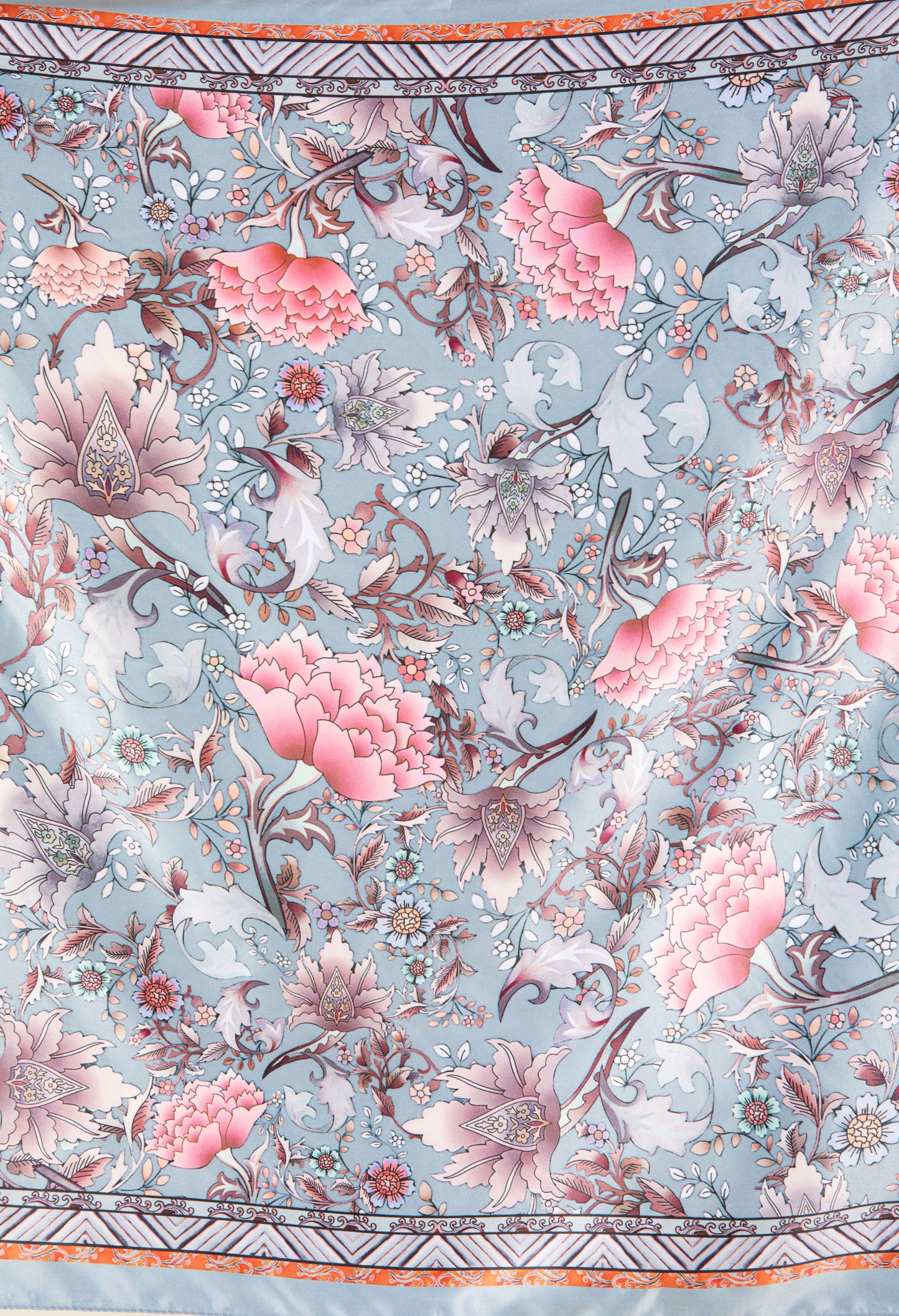 Floral Print Satin Touch Scarf