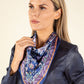 Floral Print Satin Touch Scarf