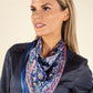 Floral Print Satin Touch Scarf