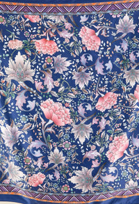 Floral Print Satin Touch Scarf