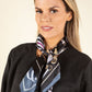 Belt Print Satin Touch Scarf