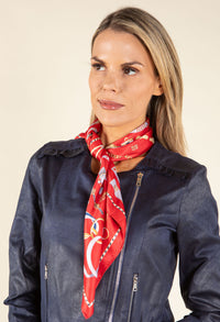Belt Print Satin Touch Scarf
