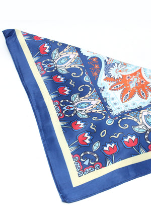 Floral Paisley Satin Scarf