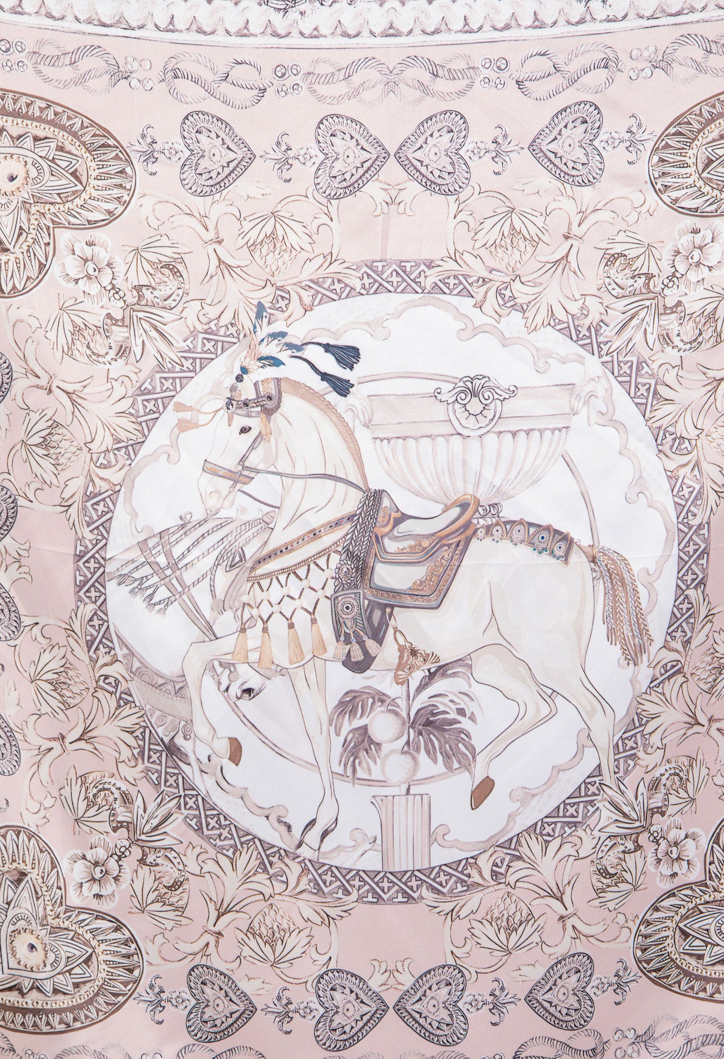 Mosaic Design Satin Touch Scarf