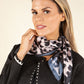Satin Touch Leopard Scarf