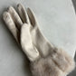 Faux-Fur Trim Gloves