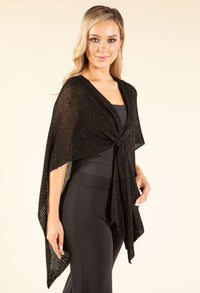 Lurex Knit Shawl