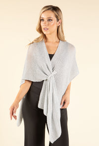 Lurex Knit Shawl