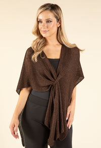 Lurex Knit Shawl