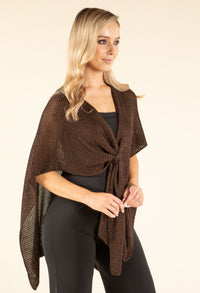 Lurex Knit Shawl