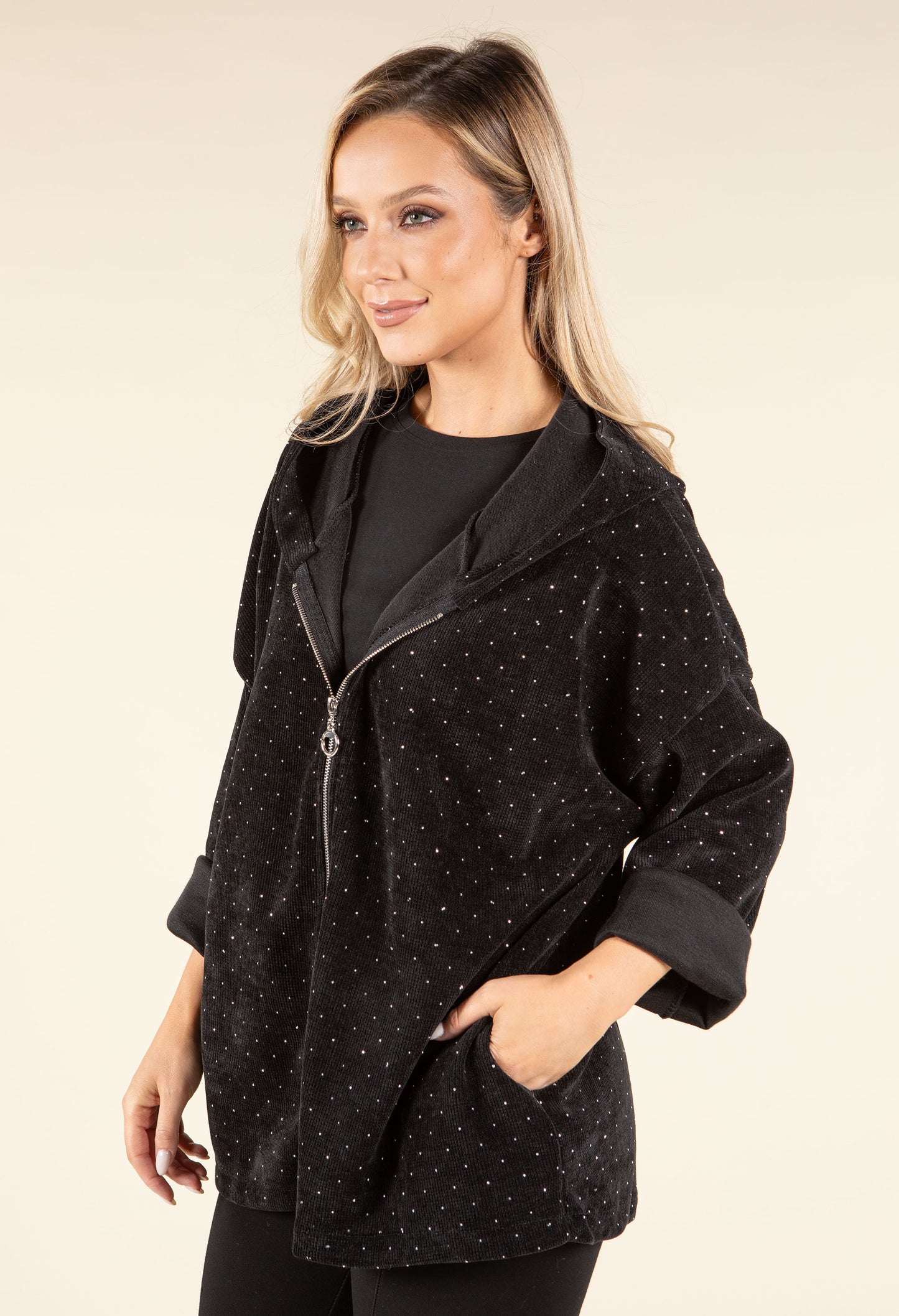 Diamante Detail Hoodie