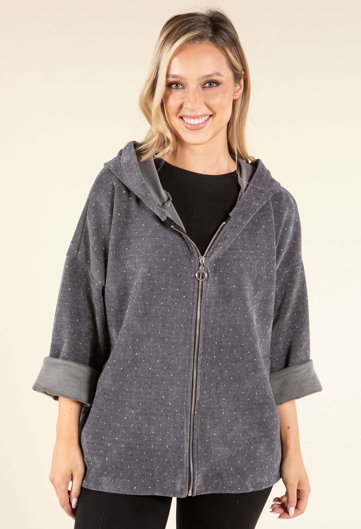 Diamante Detail Hoodie