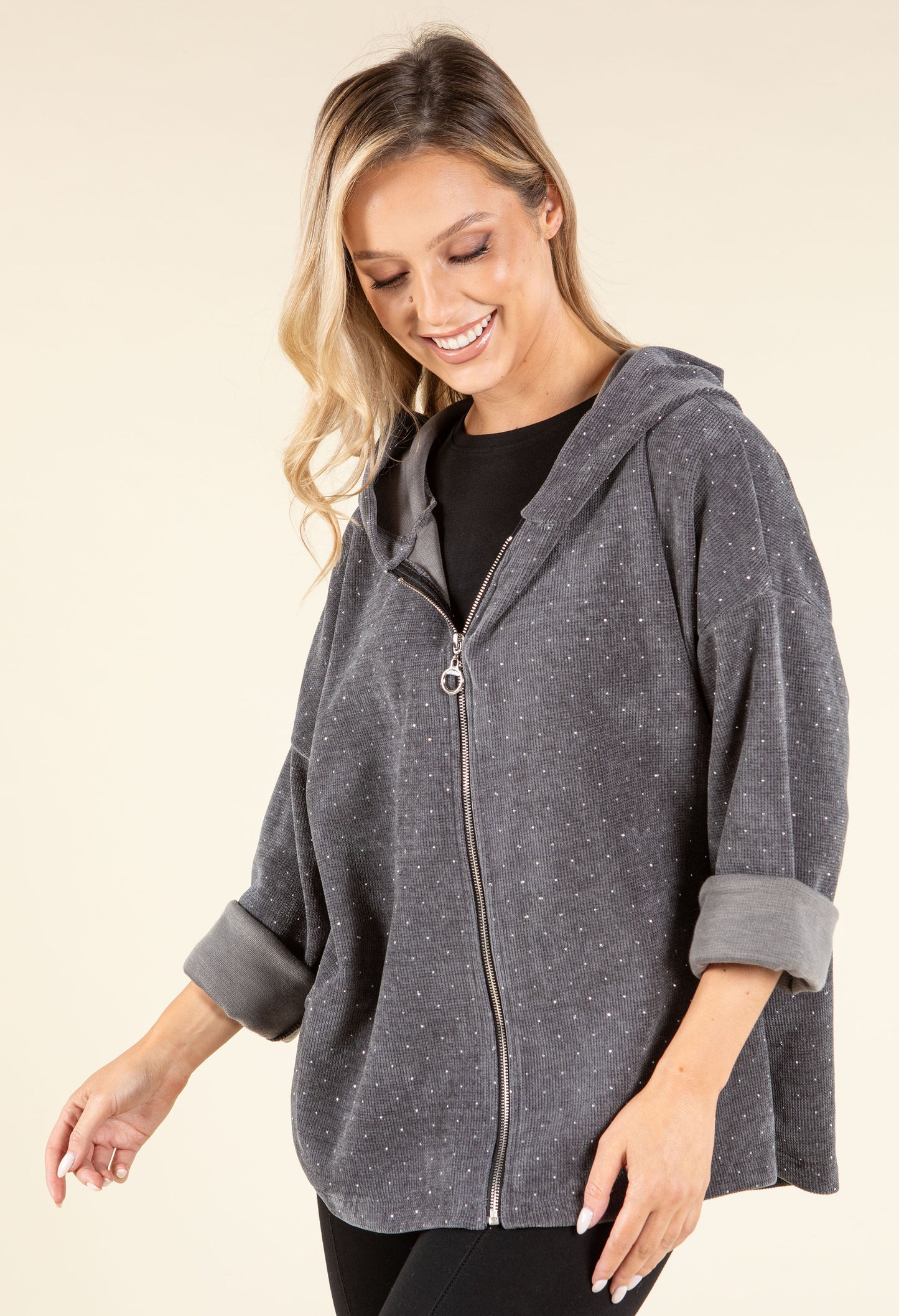 Diamante Detail Hoodie
